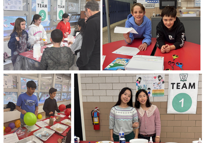  student participating at science fun night